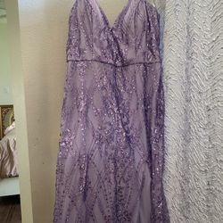 Beautiful Lavender Sequence Dress