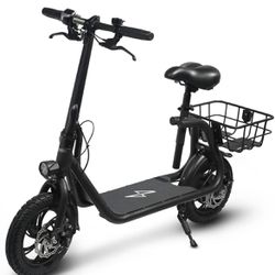 350W 36V 20 Miles Long-range Battery Foldable Easy Carry Portable Design, Adult Electric Bicycle Scooter Up to 15.5 mph Commuter Scooter, 12 in Tires 