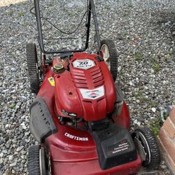 Craftsman Mower Self Driven.  22” 7hp