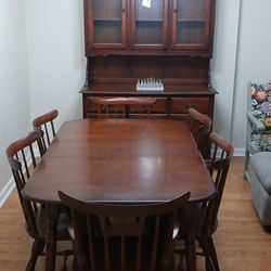 Dining room table and China cabinet