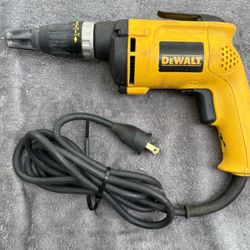 Dewalt Vari Speed Reversible Drywall Screw Gun-DW 255-Like New, 5000 Rpm, 8’ Cord