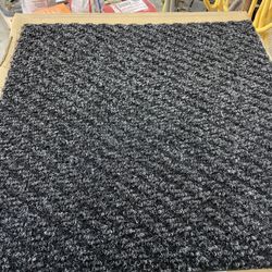 18x18 Carpet Tile Walk Off Mat Charcoal 