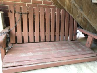 Wooden Porch Swing 2-seater