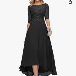 Lace Mother of the Bride Dress for Wedding Chiffon Formal Evening Dress