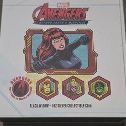 New Zealand Mint 2023 Black Widow 1 oz Silver Coin .999 Fine Collectible