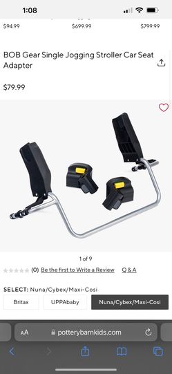 BOB Gear Single Jogging Stroller Car Seat Adapter