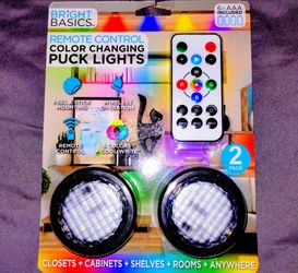 NEW color changing puck lights with remote control