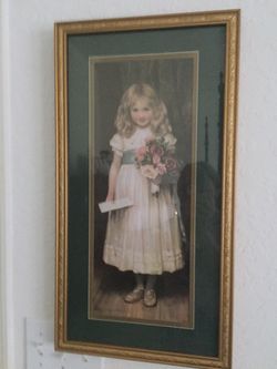 Adorable Picture “The Letter” framed