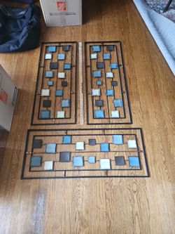 3 Piece Metal wall Hangings