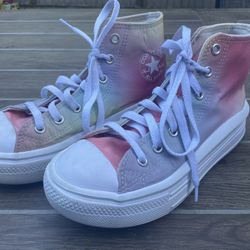 Converse All Star Rainbow Ombré High Top Size 3 Youth 