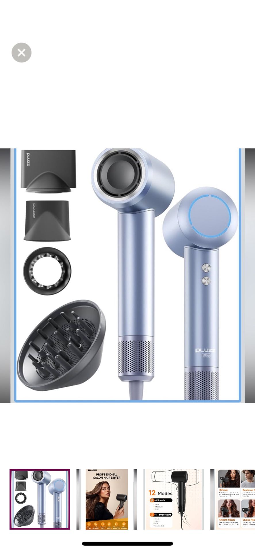 Professional Hair Dryer with Diffuser