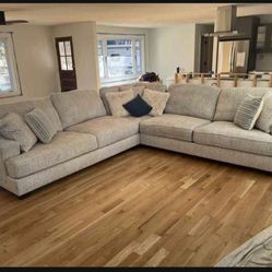 By Ashley Signature Parchment 3 Piece Modular Long Big Size Sofa Sectional| Delivery Fast| Brand New| $ 39 Down Payment | Living Room