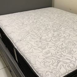 New Queen Mattress And Box Spring 2pc Bed Frame Is Not Included 