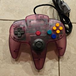 N64 Controller - Transparent Atomic Purple - Nintendo 64 Joystick - Super Mario - Kirby - Zelda