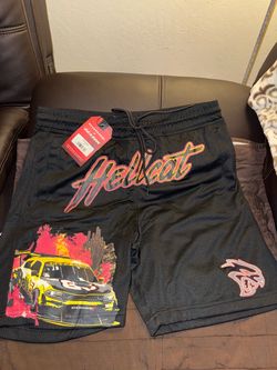 Reason x Dodge Hellcat Mesh Shorts Size L