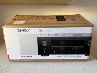 Denon AVR-S760H 7.2 Channel AV Receiver and Remote