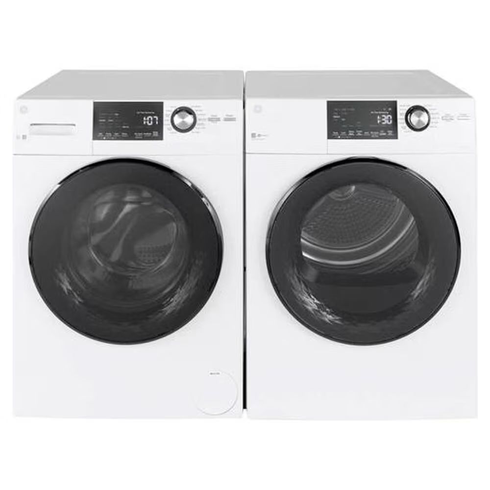 New Front Load 24 Inch Washer Dryer Electric Set Apartment Size GE