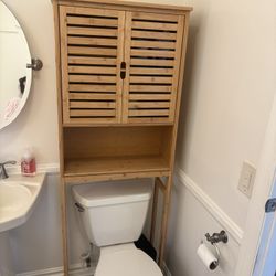Bathroom Bamboo Storage Shelf 