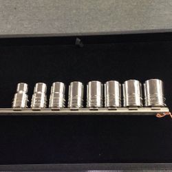 Snap-On USA Metric 8 PC 13MM-22MM 1/2 Inch Drive 12 PT Socket Set 💵  💳  💵  Cash and Card Accepted