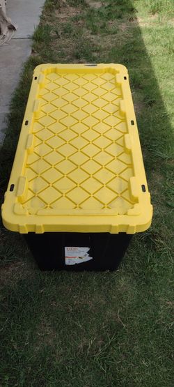 Hdx tote storage bin home Depot  55gallon