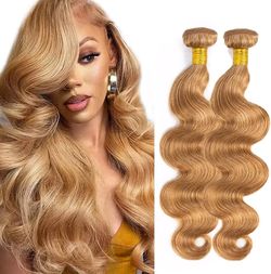 Bundles Human Hair Honey Blonde Body Wave 