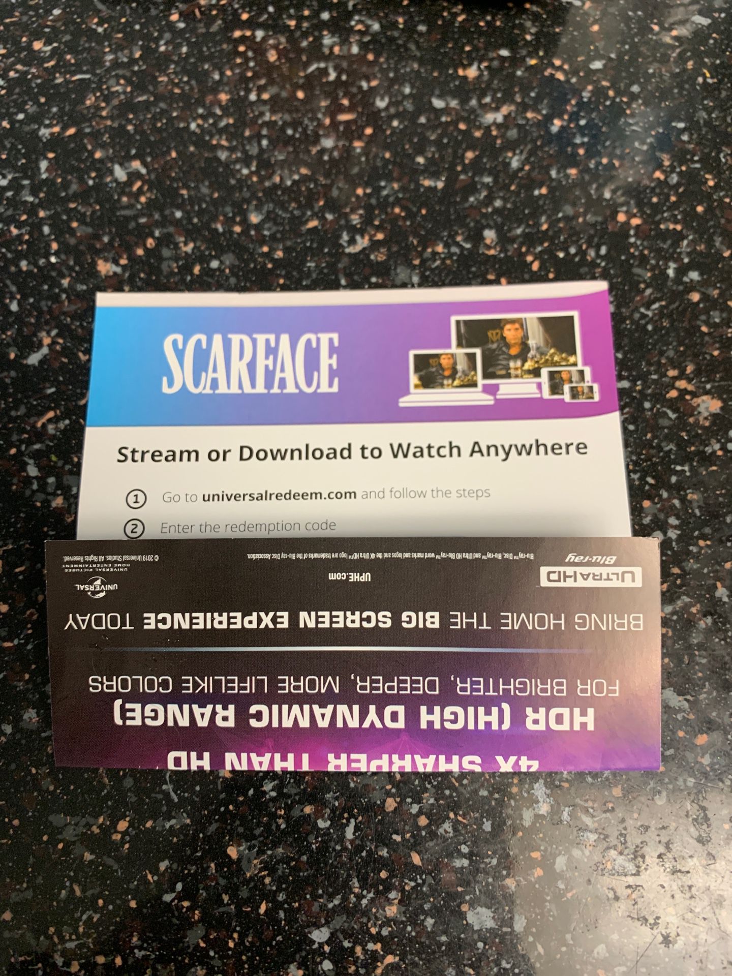 Scarface 4K digital code