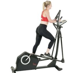 Sunny Health & Fitness Programmable Cardio Elliptical Machine Cross Trainer for Home Exercise Workout Equipment , SF-E3890 