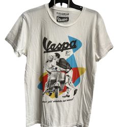 Vespa T Shirt L Is White 