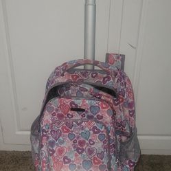 Girl/Teen Rolling Backpack/Carry-on Bag