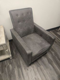 Like new Christopher Knight Home Mervynn Mid-Century Modern Microfiber Recliner, Slate