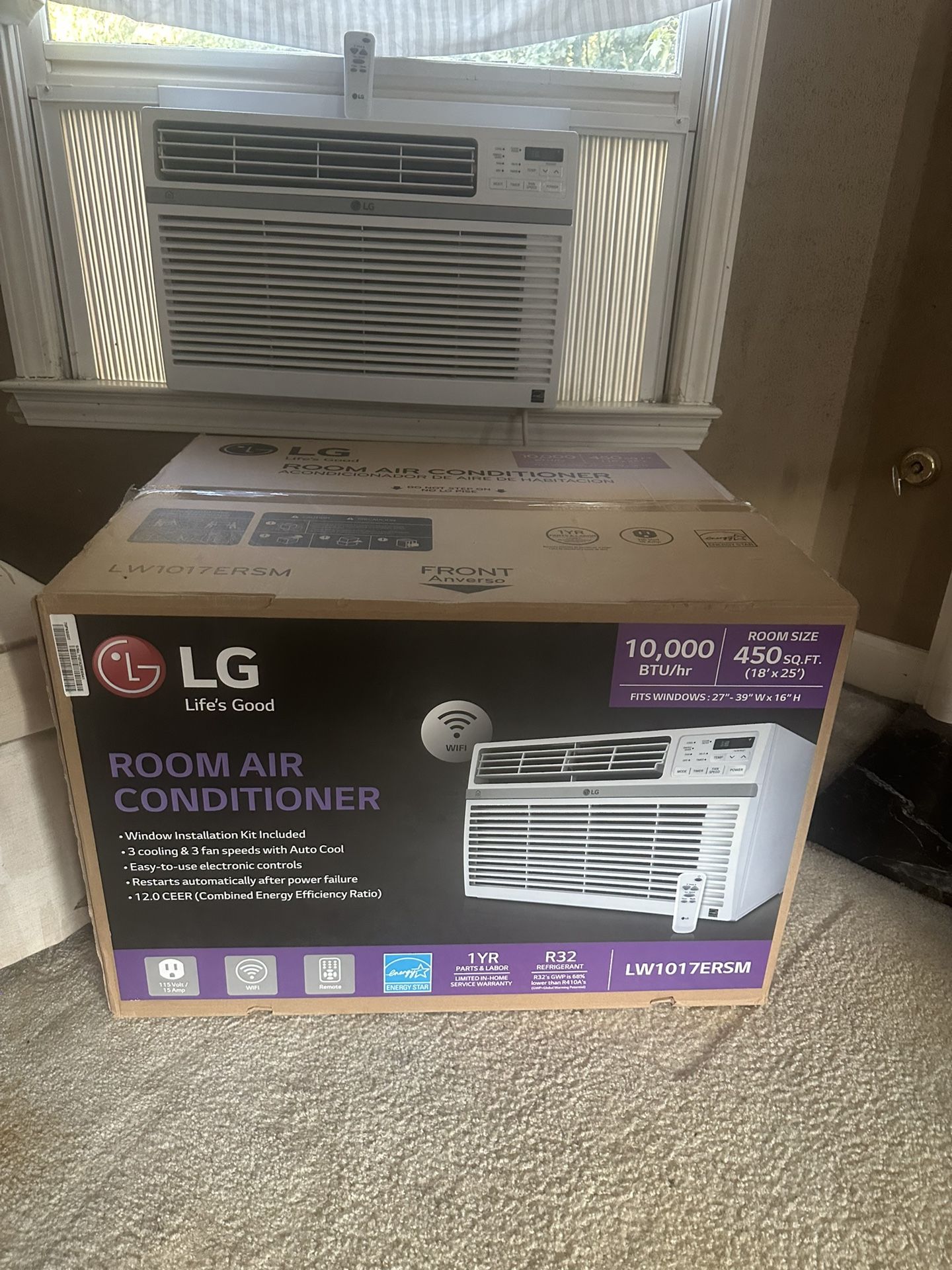 LG 10000 BTU ROOM AC Unit