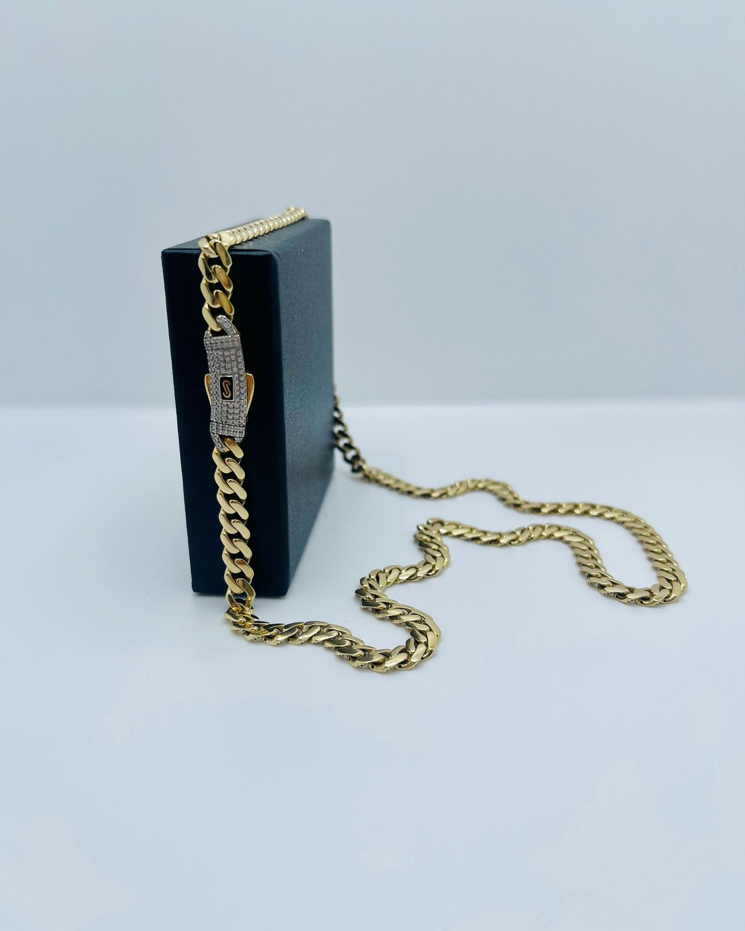 Cadena Estilo Monaco Oro14k