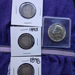 Barber Quarters ,J.F.K.,,Just Quarter 