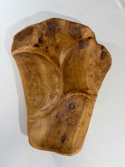 Organic Shaped Burl Wood Charcuterie Board