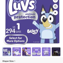 Luvs Diapers Sizes 1-3 Open Boxes (free) 