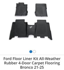 21-25 Bronco All Weather Floor Mats