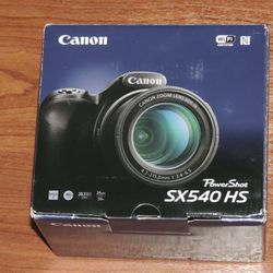 New - Canon PowerShot SX540 HS 20.3 MP Camera - BLACK - 0(contact info removed) - USA Model