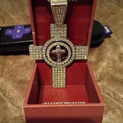 Men's Cross Silver Chain 