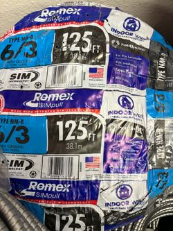New Romex wire 6/3