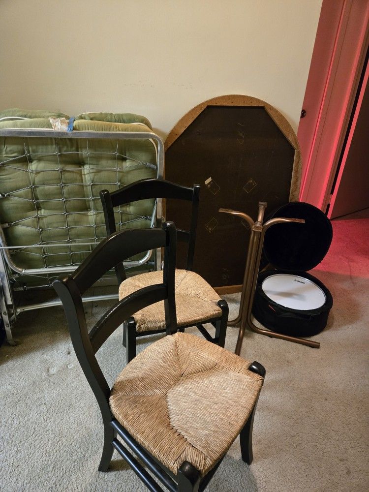 Dining Table Set – Tabletop, Base, and 2 Chairs