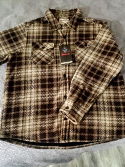Block plaid hawke & co shirpe polar fleece
