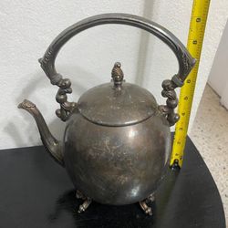 CAFETERA ANTIGUA DE STAINLESS 