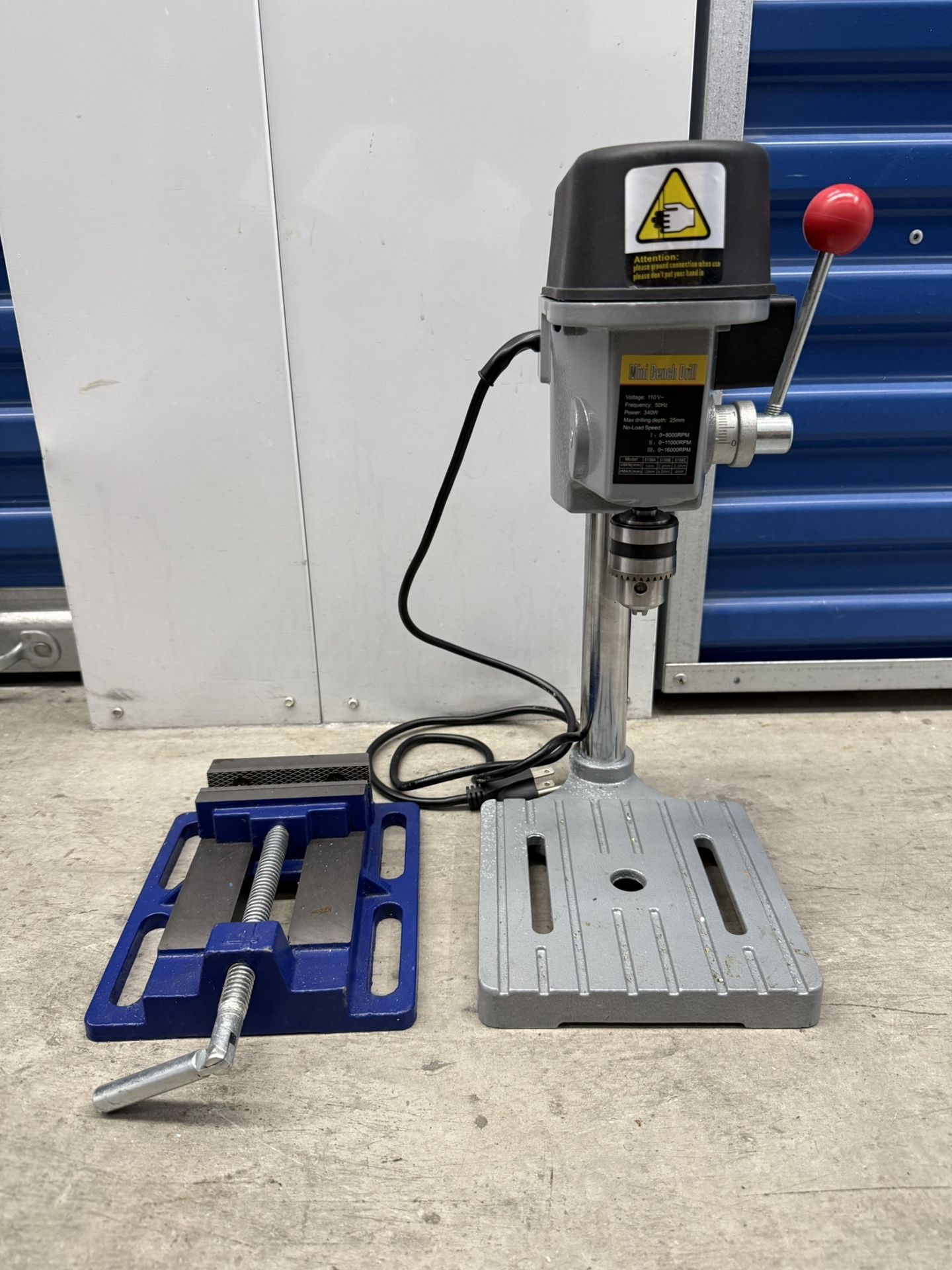 340W Mini Bench Drill Press, Mini Table Drill, and 4 in. Light Duty Drill Press Vise