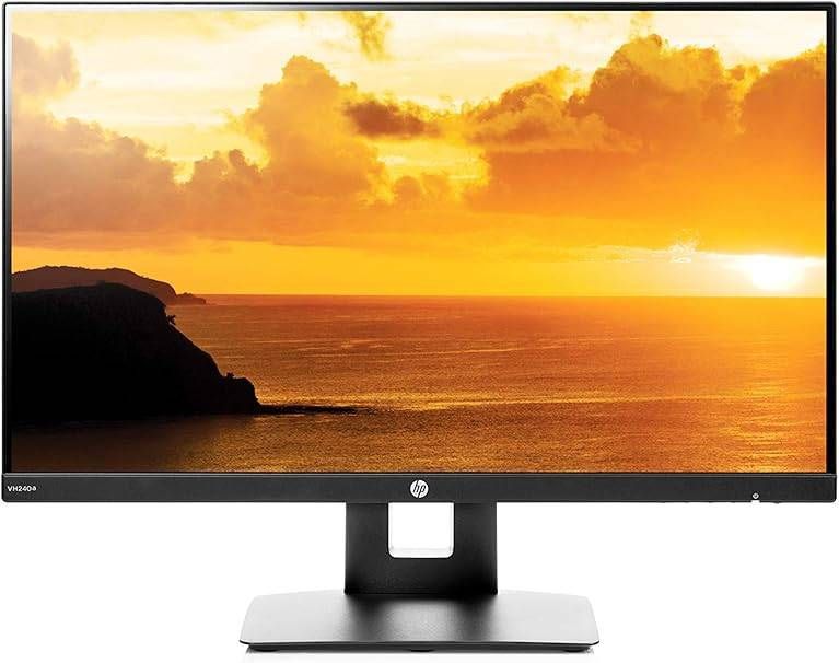 Two 23.8 Inch HP VH240a 1080P monitors