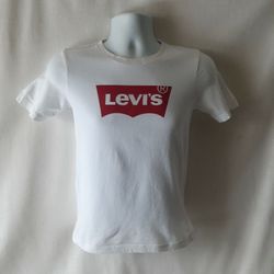 Levi's men's white/red short sleeve graphic t-shirt size S 