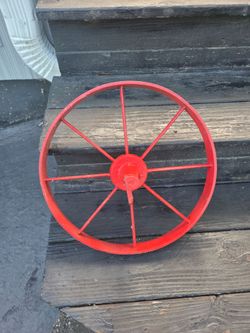 Vintage Wheel Barrel Wheel