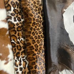 Hair On Hide Calfskins 5-7 Sqft For Intetior Leather crafting
