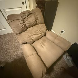 Brown recliner