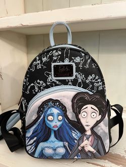New 2022 Loungefly Corpse Bride Emily and Victor Limited Edition Summer Convention Exclusive Glow in the dark
