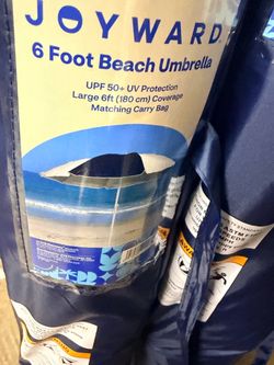 Joyward 6 Foot Beach Umbrella